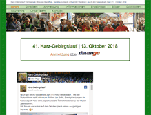 Tablet Screenshot of harz-gebirgslauf.de